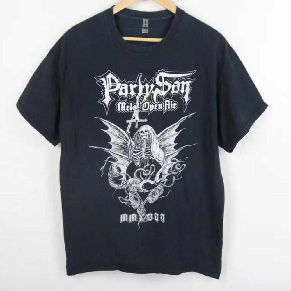 Black And White Metal Band Tee
